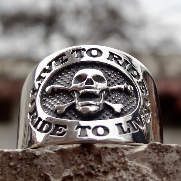 moeder timmerman Verdeel American Biker Skull Ring Handmade from Sterling Silver .925 Silverzone77 –  Silverzone77 Store