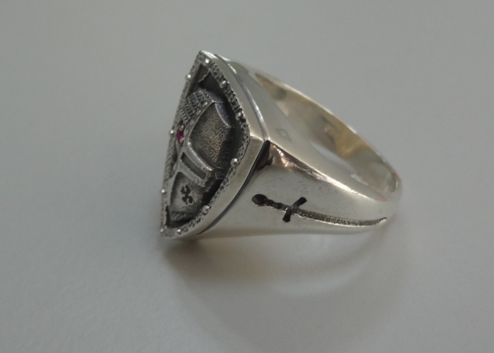Knights Templar Ring from Sterling Silver .925 Handmade Silverzone77 ...